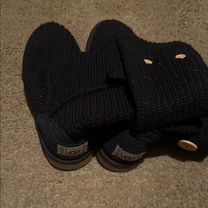 UGG navy blue Knit sweater Boots